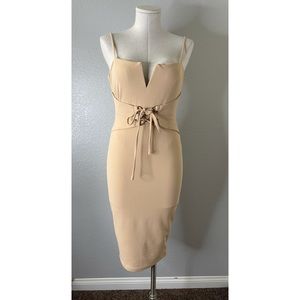 Ivory Midi Bodycon Dress
